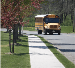 Yellow School Bus on the Road